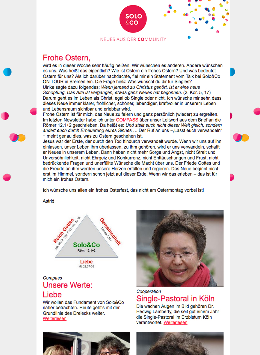 Newsletter Mai 2018
