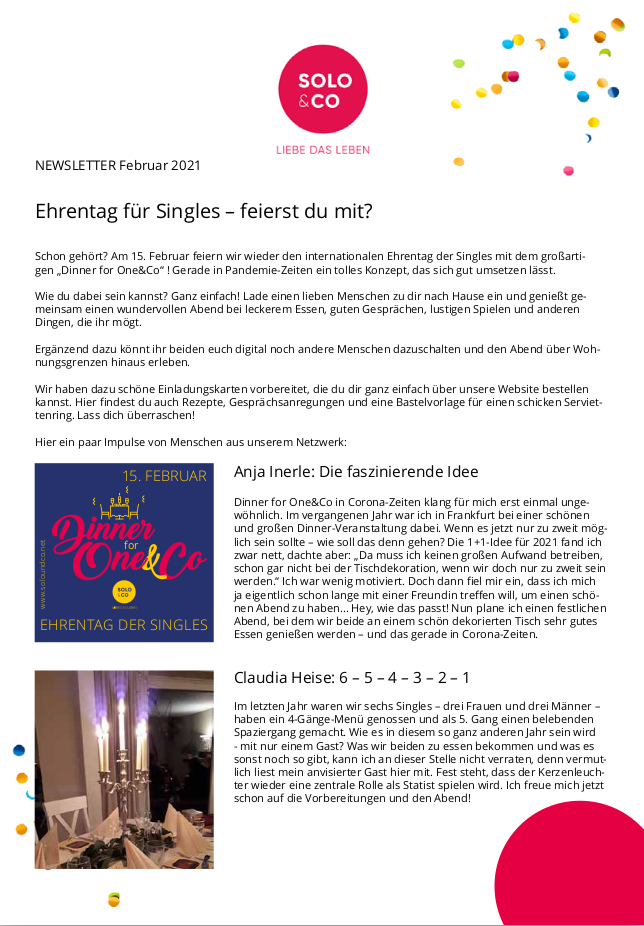 Newsletter Februar 2021