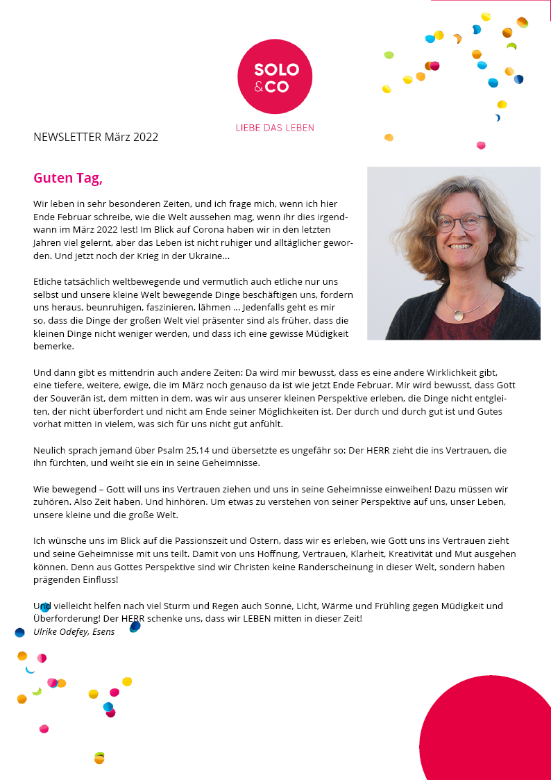 Newsletter März 2022