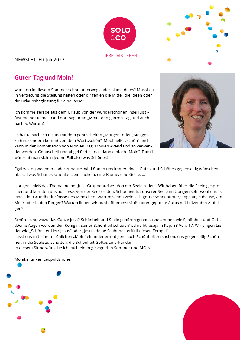 Newsletter Sommer 2022