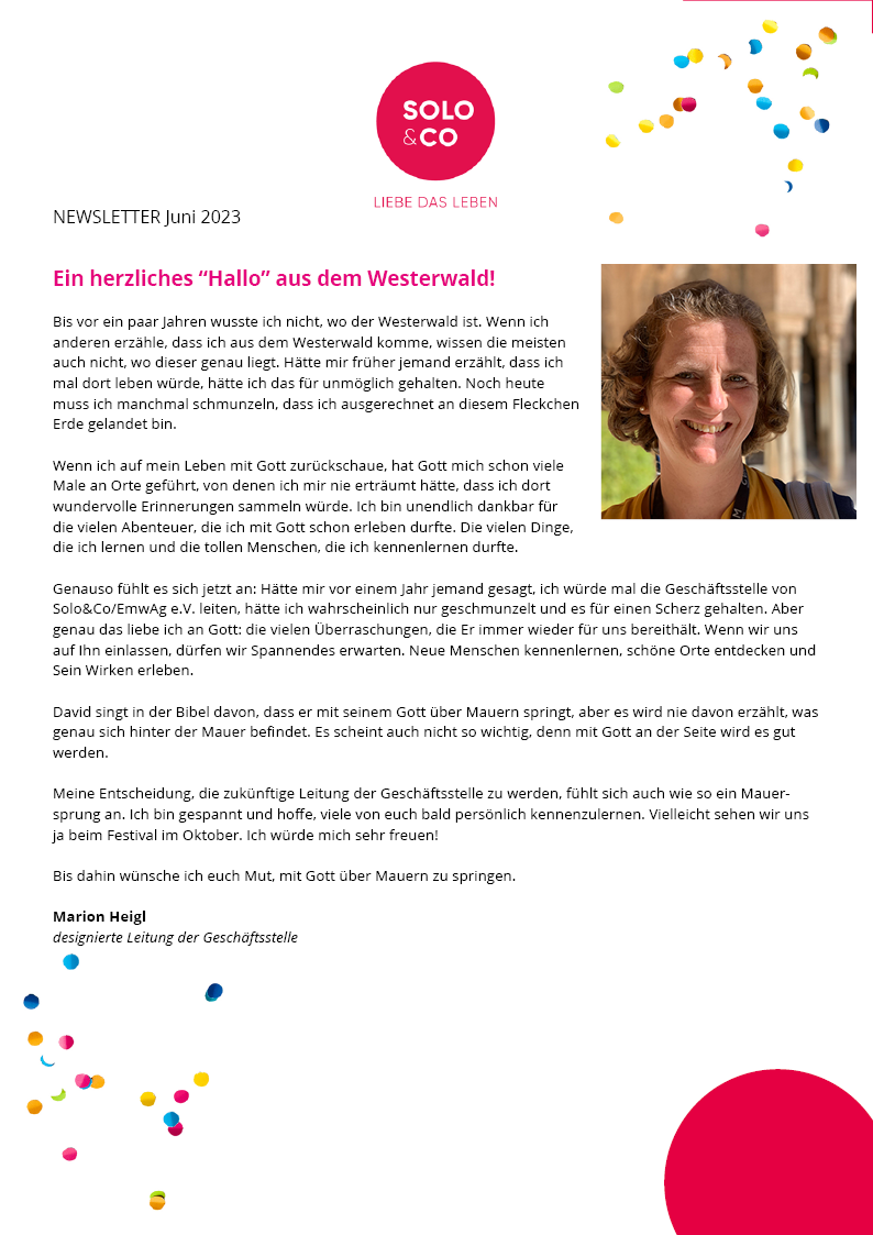 Newsletter Juni 2023