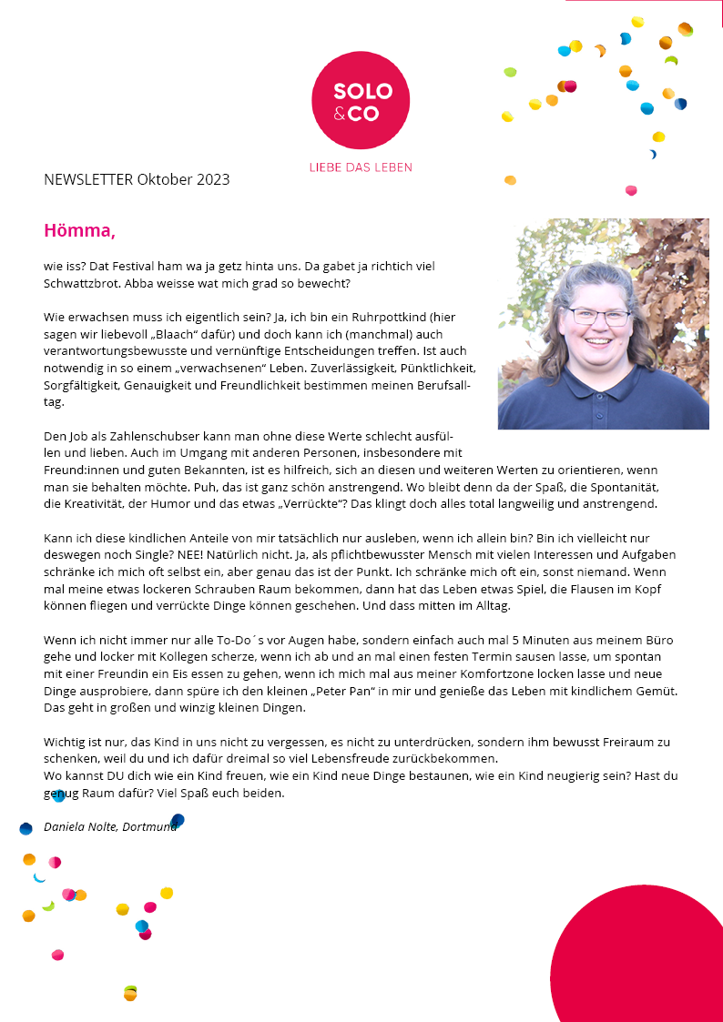 Newsletter Oktober 2023