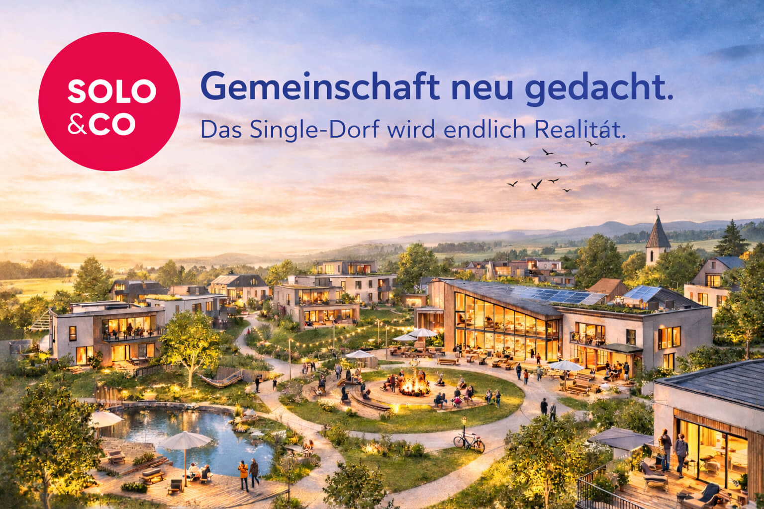 Das Single-Dorf wird Realität